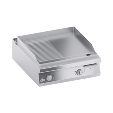 Grill electric linia 900 SOLUTION/ Gratar profesional model banc dublu cu suprafata neteda si striata ATA