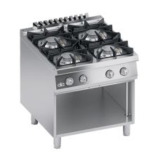 Masina de gatit linia 900 SOLUTION/ Aragaz profesional alimentare gaz 4 arzatoare si dulap deschis ATA Masina de gatit linia 900 SOLUTION/ Aragaz profesional alimentare gaz 4 arzatoare si dulap deschis ATA