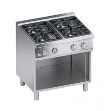 Masina de gatit linia 700 PERFORMANCE / Aragaz profesional alimentare gaz 4 arzatoare si suport deschis ATA